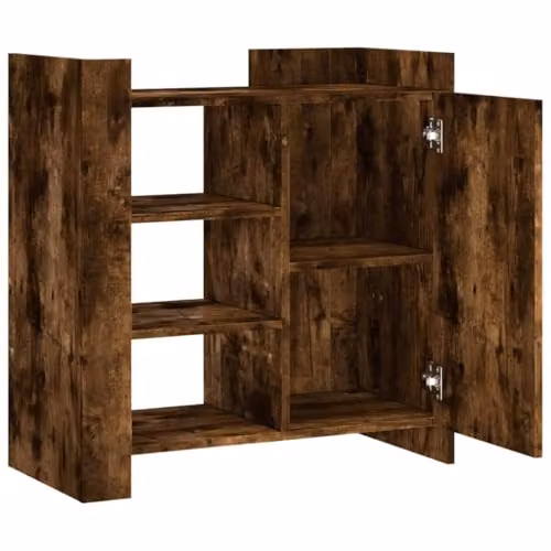 vidaXL Smoked Oak Sideboard in Brown, W/D/H: 73.5 x 35 x 75 cm – 4