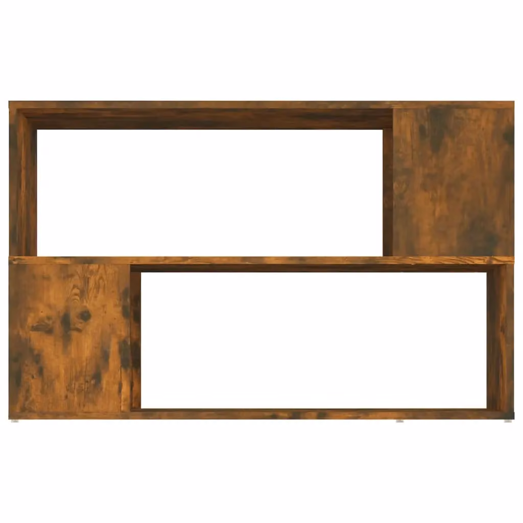 Berkfield Home Smoked Oak Book Cabinet in Brown, W/D/H: 100 x 24 x 63 cm – 4