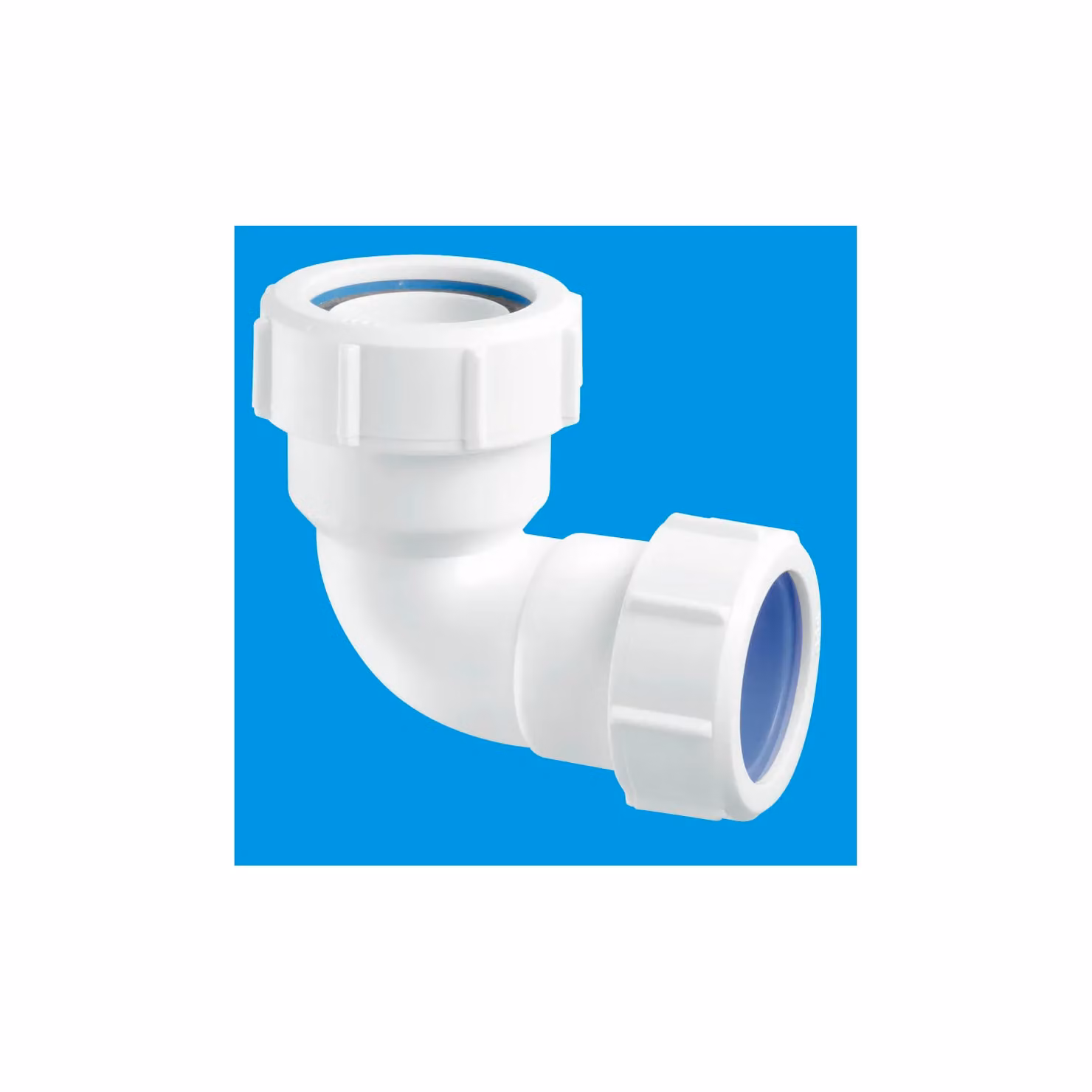 McAlpine Multifit Continental 90 Degree Plastic Bend, 2 inch x 50mm, White – 2