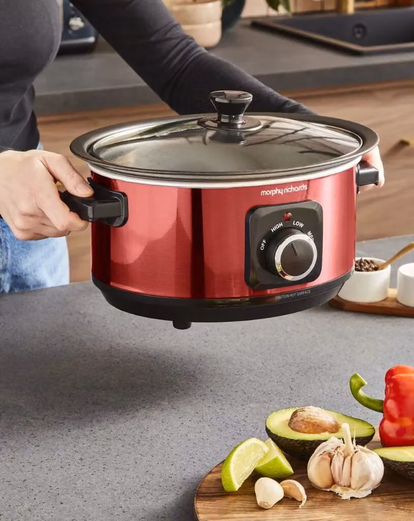 Morphy Richards Accents 3.5L Sear & Stew Slow Cooker, Red – 7