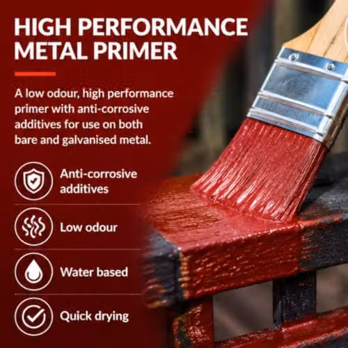 Rustins Quick Drying Red Oxide Metal Primer 500ml – 4