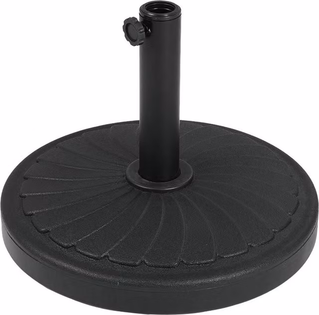 Lifeideas Style C Concrete Filled Parasol Base in Black