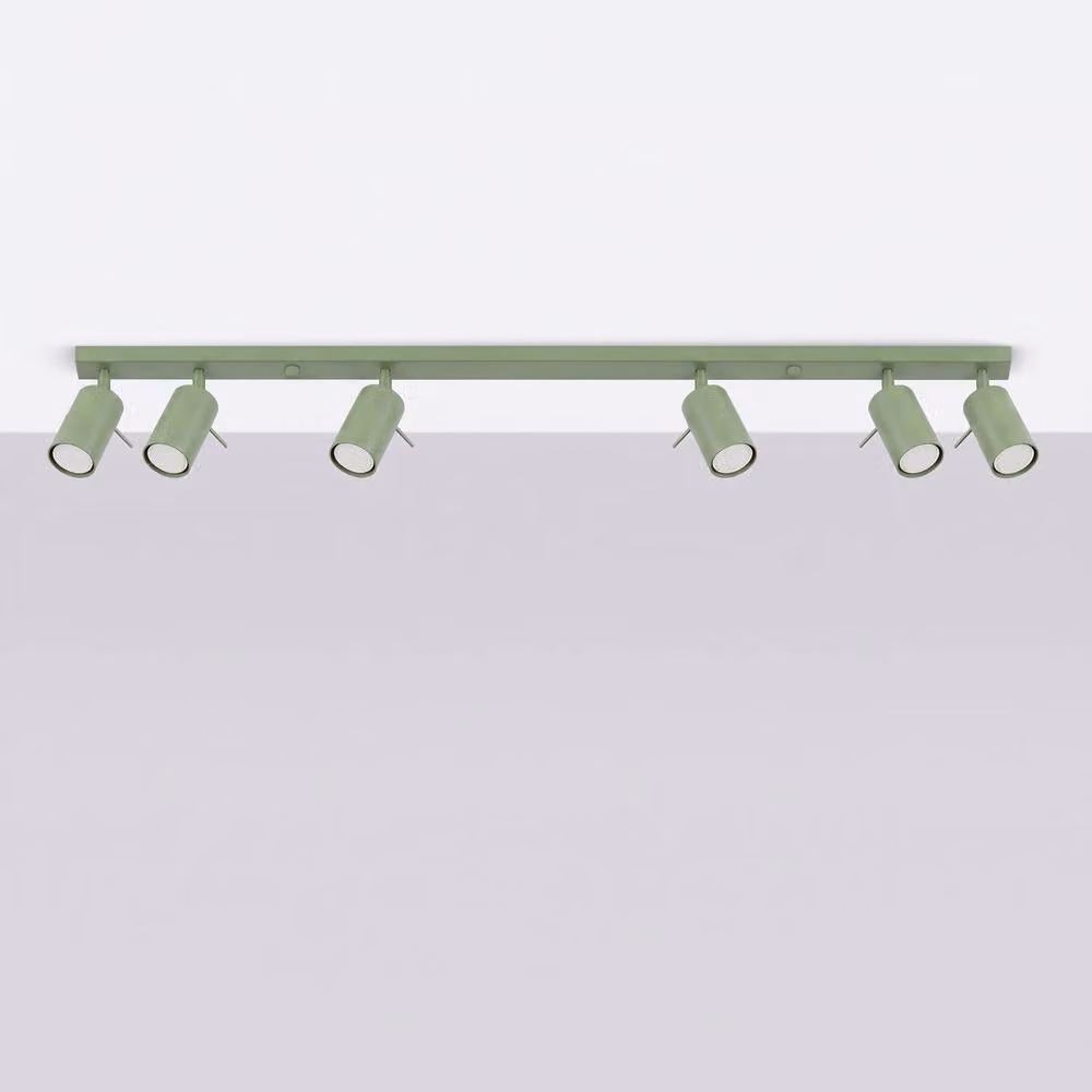 Sollux Lighting Modern Minimalist Ring Ceiling Lamp in Green, 6-Light, W/D/H: 118 x 16 x 6 cm – 2
