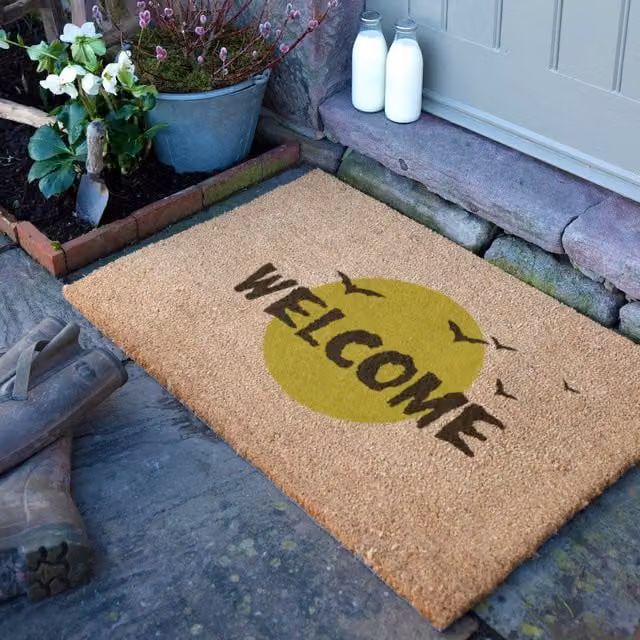 Artsy Mats Halloween Welcome Bats Doormat, Brown, W: 90 cm, D: 60 cm – 1