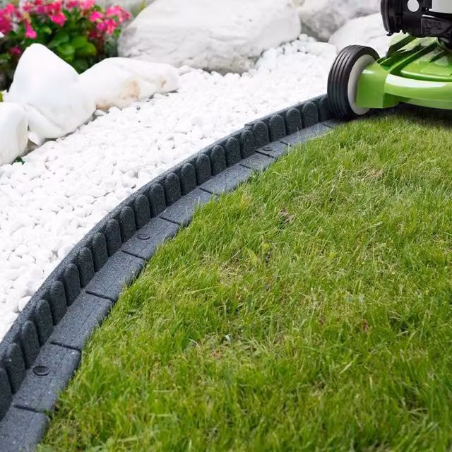 IHANA Border Mower 120 GY1 in Grey and Brown with Rubber