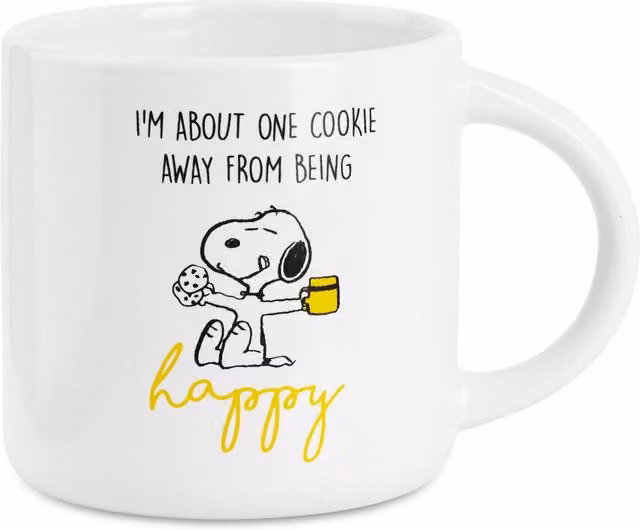 Peanuts Snoopy Ceramic Mug in White