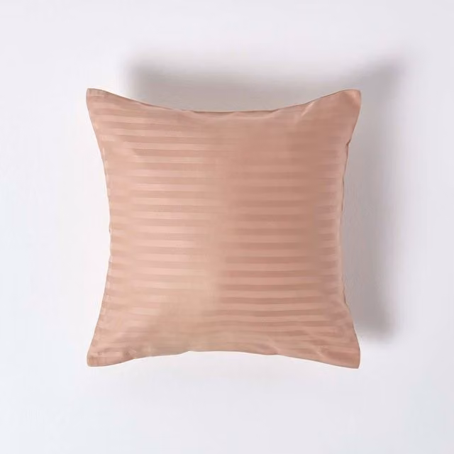 Homescapes Combed Cotton Percale Housewife Pillowcase, Beige, W: 40 cm