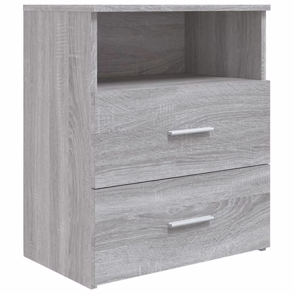 Berkfield Home Bed Cabinet in Grey Sonoma, W/D/H: 50 x 32 x 60 cm – 2