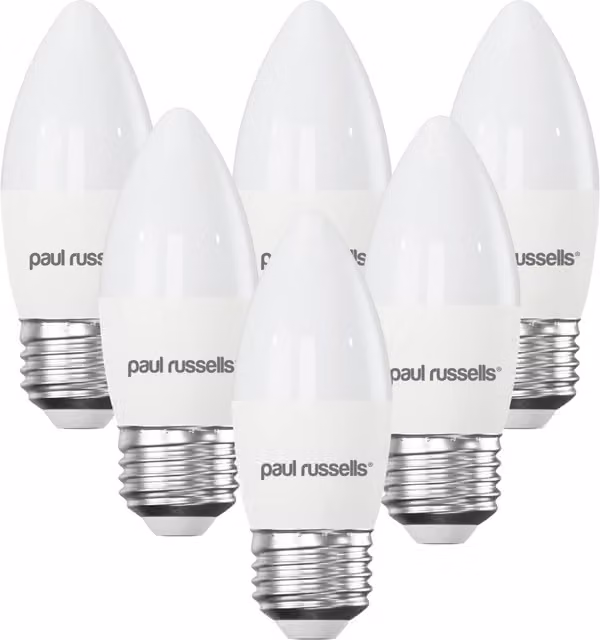 Paul Russells 5.5W Dimmable LED Can Light, E27, 470lm, 4000K Cool White