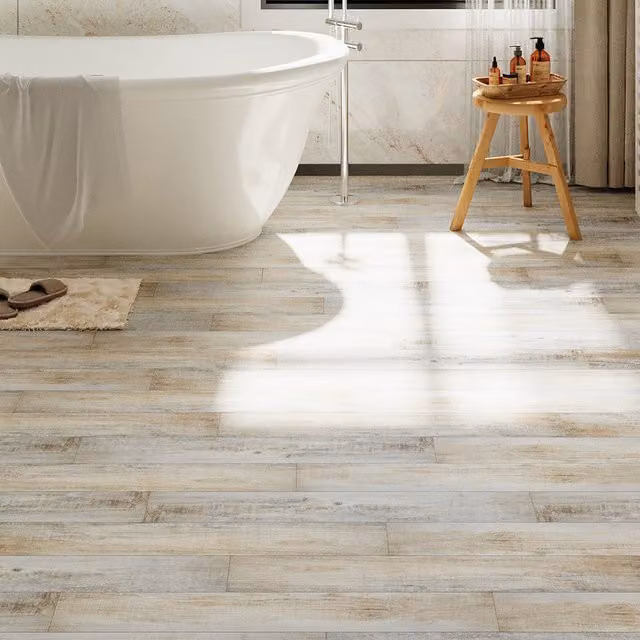 Darphe 36-Piece Self-Adhesive Wood-Look PVC Flooring in Brown