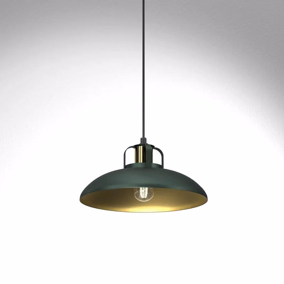 Milagro Felix Pendant Lamp in Green and Gold/Brass – 2