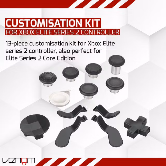 Venom Xbox Elite Series 2 Controller Accessory Kit in Black
