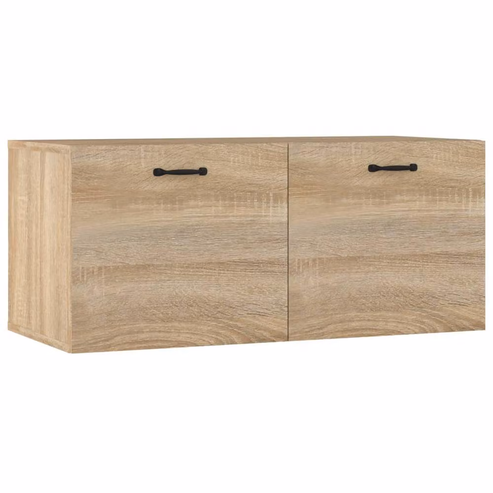 Berkfield Home Sonoma Oak Wall Cabinet, Brown, W: 80 cm, D: 36.5 cm, H: 36 cm – 2