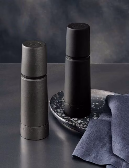 M&S x Tom Kerridge Stainless Steel Salt and Pepper Mills, Grey
