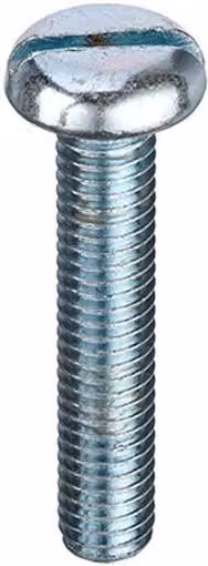 Unifix Slotted Pan Head Machine Screws, Silver, M5 x 25 mm – 1