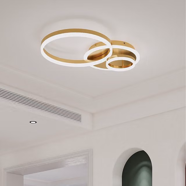 Komore Classic Gold Ring LED Ceiling Light in Gold/Brass, 58W