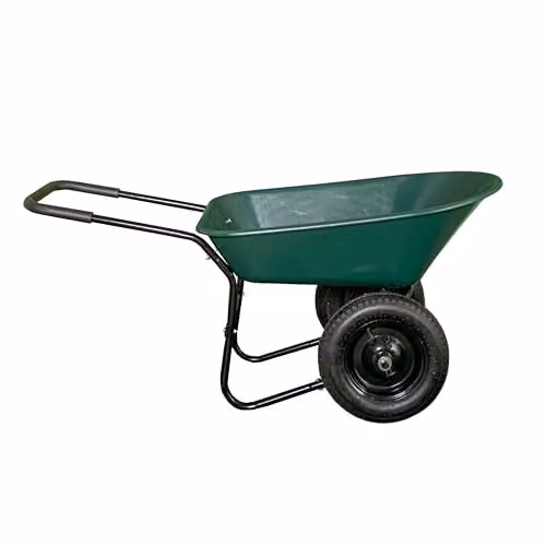 Samuel ALEXANDER 85L Heavy Duty Garden Trolley with Pneumatic Tyres in Green and Black – 4