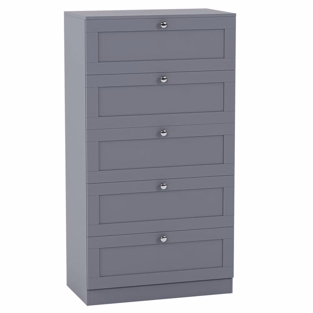 Home Discount Vida Designs Altino 5 Drawer Chest of Drawers in Grey – 2
