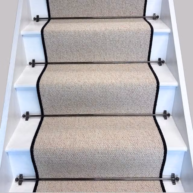 RainbowHome Keswick Cream Fleck Weave Stair Runner, W: 65 cm, L: 700 cm