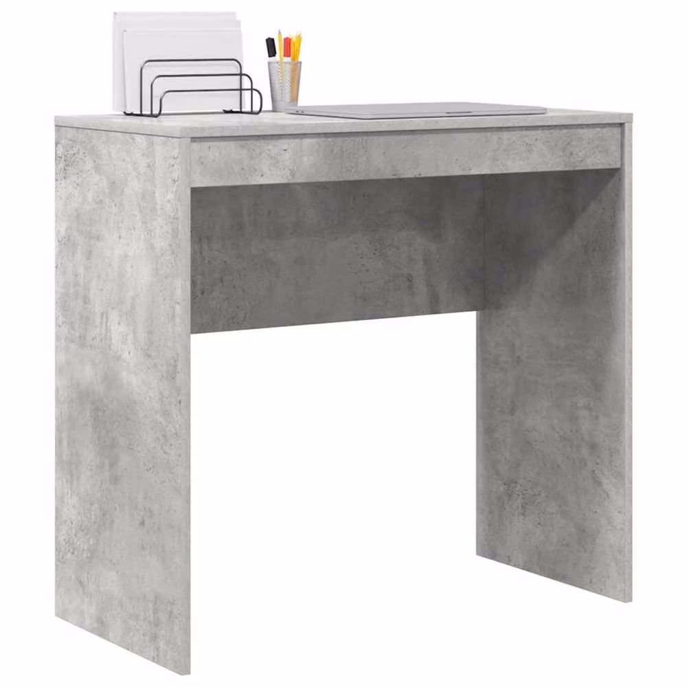 Berkfield Home Writing Desk in Concrete Grey – 3