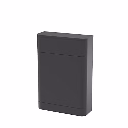 nuie Parade Modern Floor Standing Bathroom WC Toilet Unit, Satin Anthracite