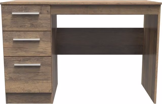 2 U Trent Ready Assembled 3 Drawer Desk in Dark Brown – 1
