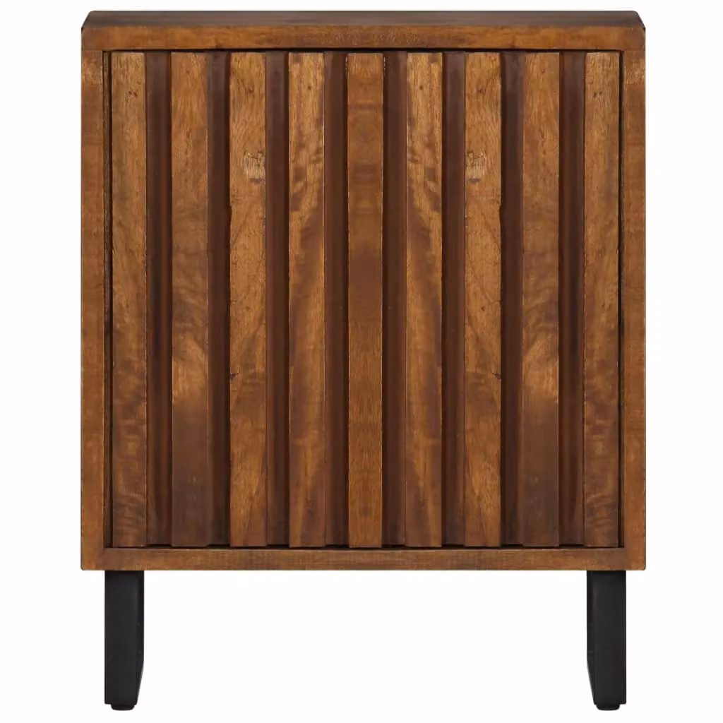 Berkfield Home Bedside Cabinet in Brown Solid Mango Wood W/D/H: 40 x 30 x 50 cm – 2