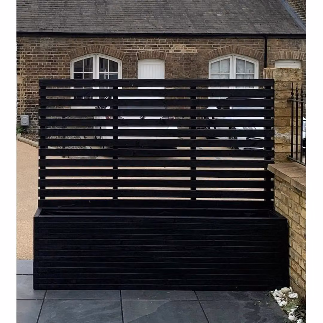 Buttercup Farm Norfolk Planter and Trellis in Blue, Black or Gold, W: 40 cm, D: 150 cm, H: 180 cm – 4