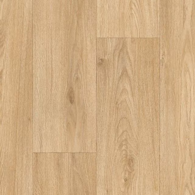 Vinyl Flooring UK Beige Wood Effect Cushion Backed Vinyl Flooring Sheet, Thickness: 2.8 mm, Size: 400 x 600 cm