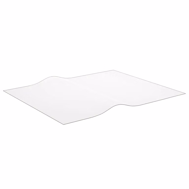 Berkfield Home Transparent Matt PVC Table Protector, W: 100 cm x D: 90 cm, 2 mm Thickness