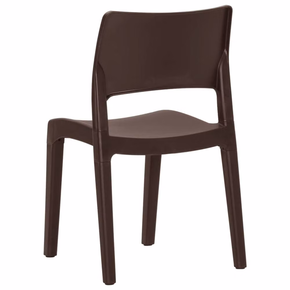 Berkfield Home Elegant Garden Chairs, Set of 2, Brown Polypropylene – 5