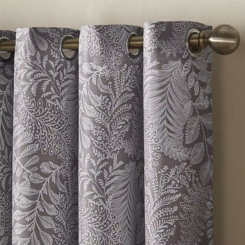 Alan Symonds Ferndown Beige Thermal Blackout Floral Curtains, Width: 229 cm, Height: 183 cm – 2