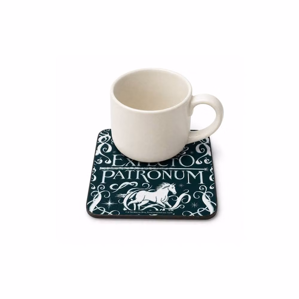 Half Moon Bay Harry Potter Expecto Patronum Cork Drinks Coaster in Blue and Multicolour – 2