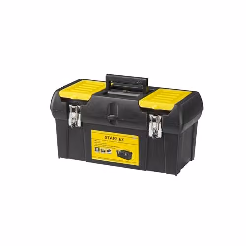Stanley Toolbox with Inserts, Black and Multicolour, W: 50.0 cm, D: 26.0 cm, H: 25.0 cm – 1