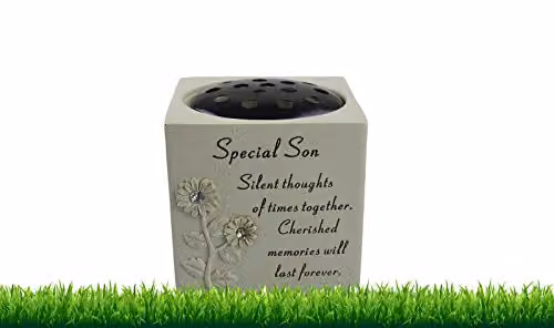 David Fischhoff Memorial Grave Sunflower Rose Bowl in Cream/Beige/White, W/D/H: 14.0 x 13.5 x 13.5 cm – 1