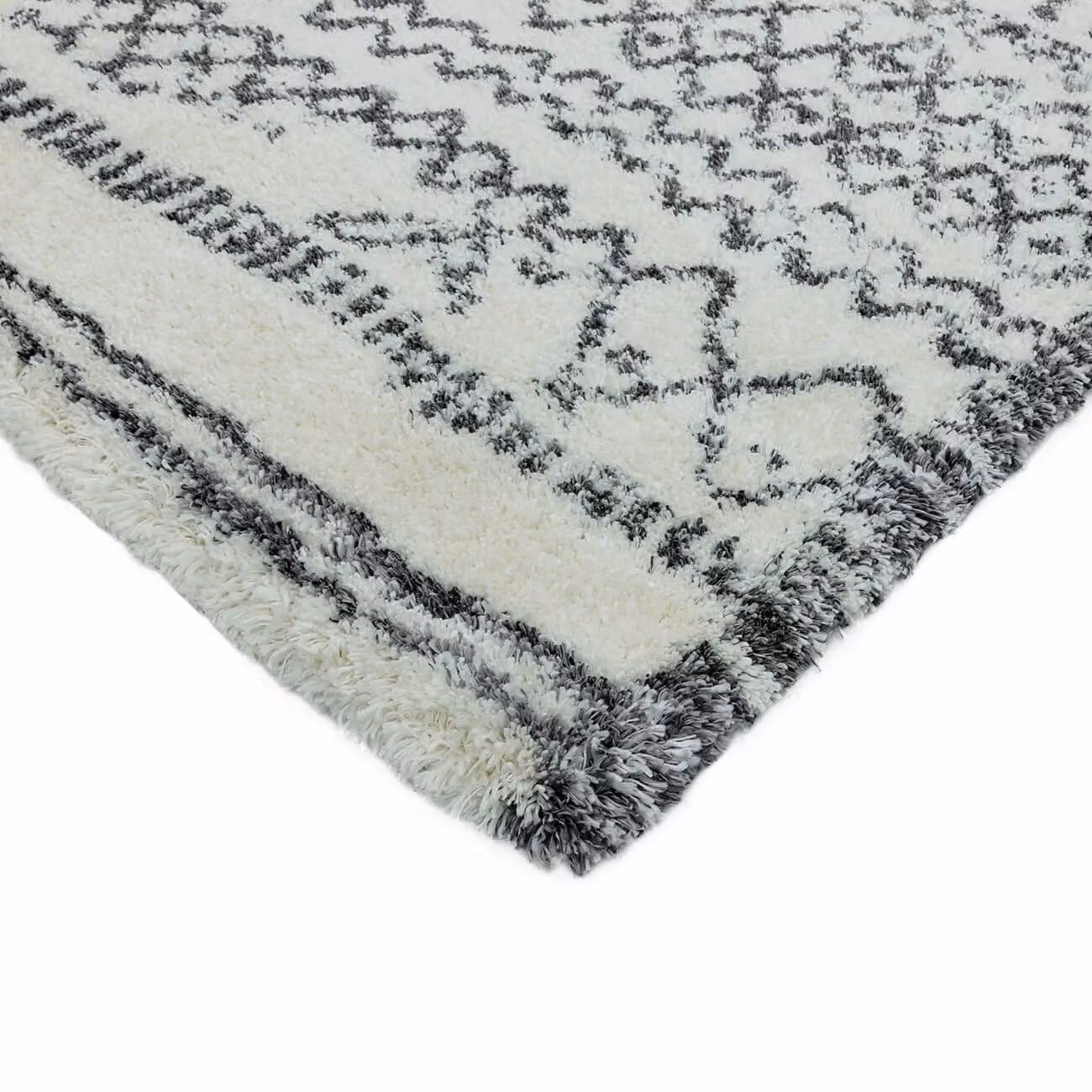 The Rug Shop UK Cream Geometric Polypropylene Easy Care Rug W/D: 200 x 290 cm – 1