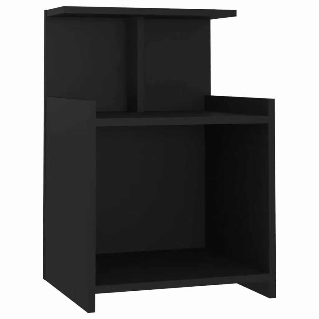 Berkfield Home Bed Cabinet in Black, W/D/H: 40 x 35 x 60 cm – 2