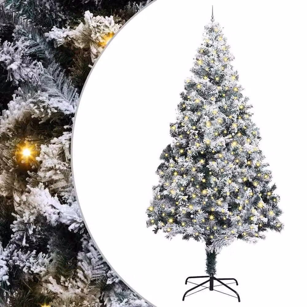 Berkfield Home Artificial Pre-lit Christmas Tree with Ball Set, Green, Height: 400 cm – 2