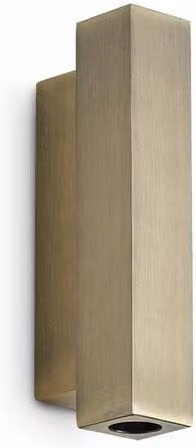 Netlighting Look Square Up & Down Wall Lamp in Gold/Brass with 2x LED 900lm 3000K Warm White