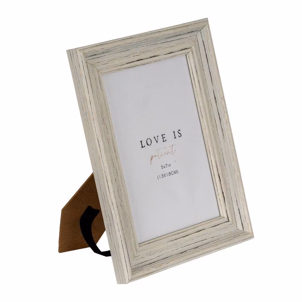 Lemon Pavilion Furniture and Decor Alba Rectangular Single Wood Photo Frame, White, 5x7 inch – 2
