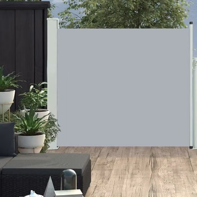 Berkfield Home Retractable Side Awning in Grey, W/H: 100 x 300 cm – 1