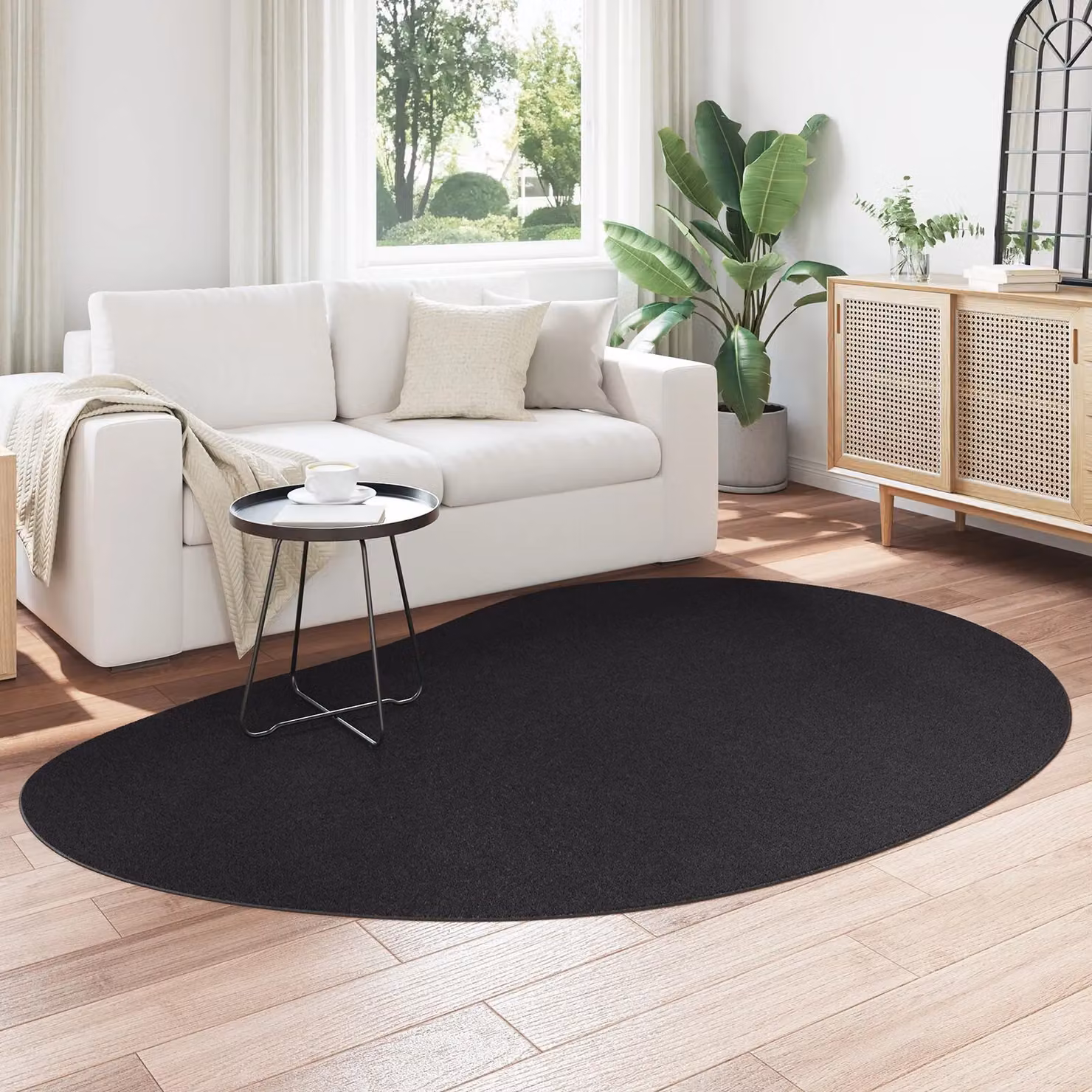 Berkfield Home Rugs Black Wool Modern Decorative Area Rug W/D: 160 x 230 cm – 3