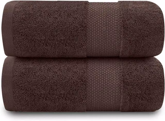 Gaveno Cavailia Pack of 2 Striped Cotton Bath Sheets, 700 GSM, Brown – 6
