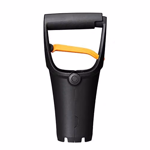 Fiskars Solid Hand Bulb Planter in Black and Orange, Plastic, Length: 24 cm – 1