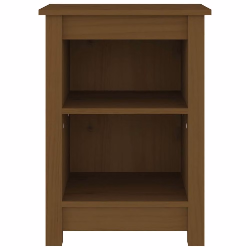 Berkfield Home Bedside Cabinet in Honey Brown Solid Pine Wood, W/D/H: 40 x 35 x 55 cm – 3