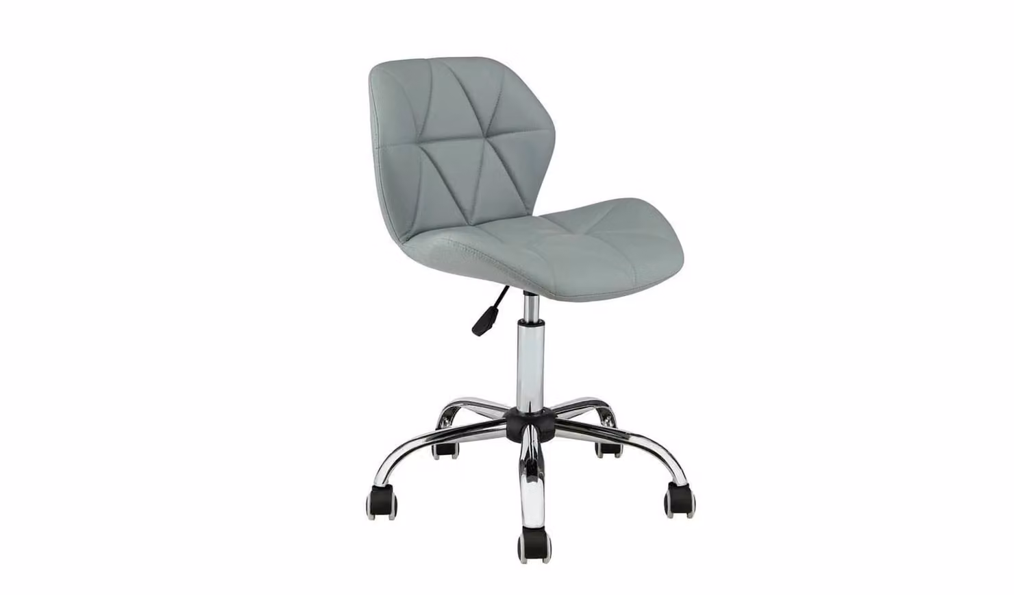 Cheap Furniture Warehouse Modern Grey Synthetic Leather Swivel Task Chair for Home Office