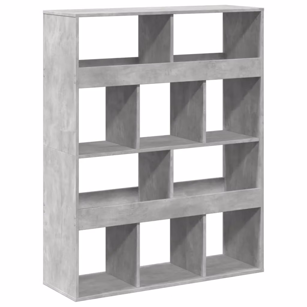 Berkfield Home Room Divider in Concrete Grey, W/D/H: 100 x 33 x 125.5 cm – 2