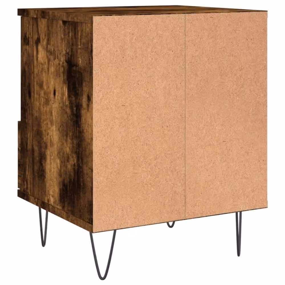 Berkfield Home Bedside Cabinet in Smoked Oak Brown, W/D/H: 40 x 35 x 50 cm – 4