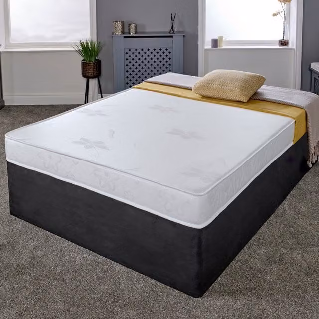 eXtreme Comfort Ltd Haze Thin Firmer All Foam Stress Free Mattress, White, W/D/H: 150 x 200 x 10 cm