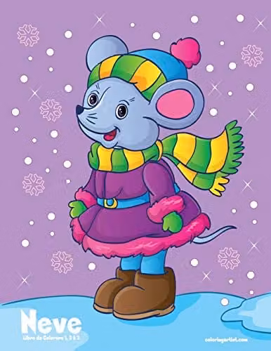 Neve Libro da Colorare 1, 2 & 3 Multicolour Childrens Colouring Book